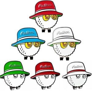 Malbon Bucket Hat Golf Ball Marker With Magnetic Clip Stylish Golf Accessory